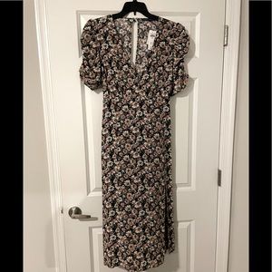 Abercrombie and Fitch Floral Print Midi Dress